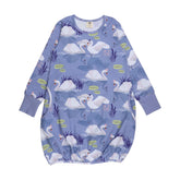 Long-sleeved dress made of cotton (organic)